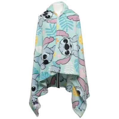 Badcape (Blå, Flerfärgad) från Disney Stitch Polyester