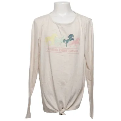 T-shirt à manches longues (Beige) de Yigga Coton, Polyester