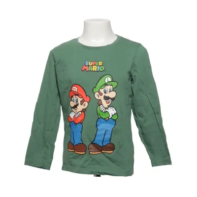 Långärmad t-shirt (Grön, Flerfärgad) från Super Mario Bomull
