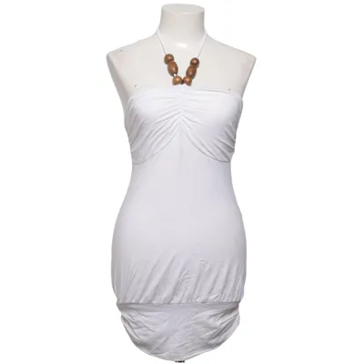 Halterneck dress (White) from Moda International Cotton, Elastane, Modal