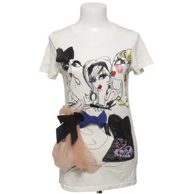 T-shirt (Wit, Meerkleurig) van Lanvin x H&M Katoen