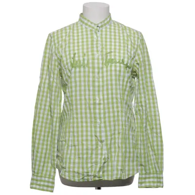 Blouse (Green, White) from Luis Trenker Cotton