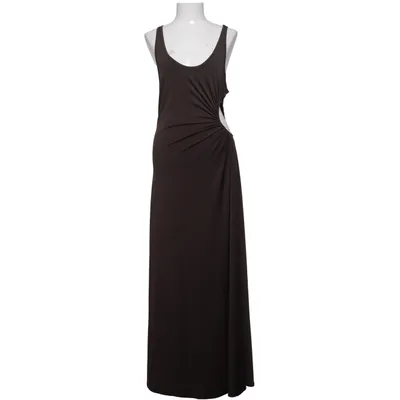 Maxikjole (Brun) fra H&M Edition Elastan, Polyester