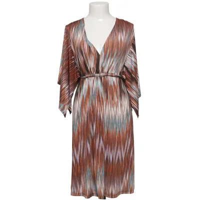 Dress (Brown, Multicolored) from Ilse Jacobsen Hornbæk Elastane, Polyester