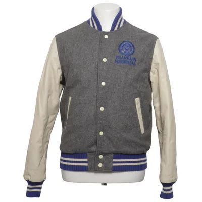 Varsity-jack (Grijs, Blauw, Beige) van Franklin Marshall Acryl, Leer, Polyester, Wol