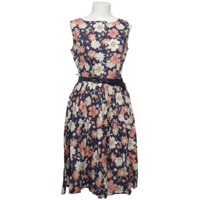 Jurk (Blauw, Meerkleurig) van Lindy Bop Katoen