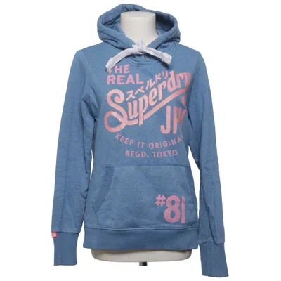 Huvtröja (Blå, Rosa) från Superdry Vintage Bomull, Polyester