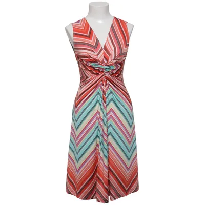 Kjole (Flerfarvet, Orange) fra Ilse Jacobsen Elastan, Polyester
