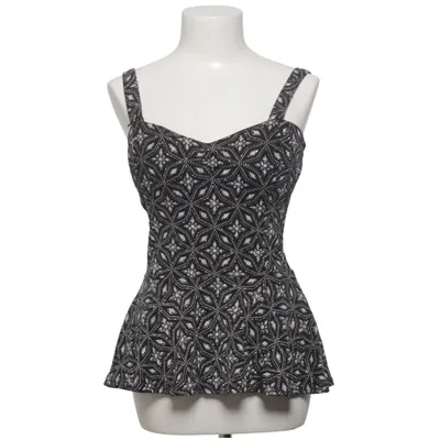 Tank Top (Black, Silver) from Kiah Elastane, Metallic fiber, Polyamide, Polyester