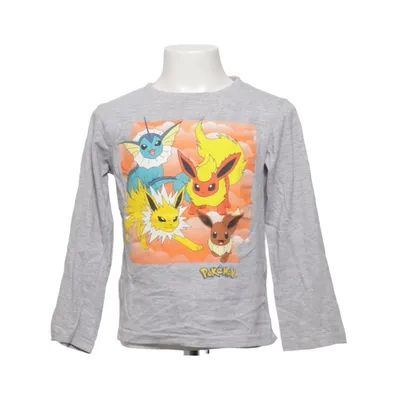 Långärmad t-shirt (Grå, Flerfärgad) från Pokémon Bomull, Viskos