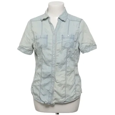 Korte mouwen shirt (Blauw) van Canda C&A Katoen