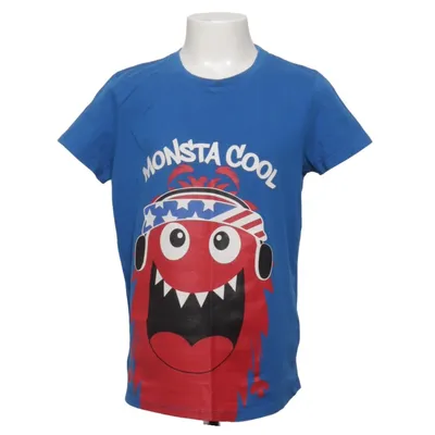 T-shirt (Blue, Multicolored) from Skill Cotton