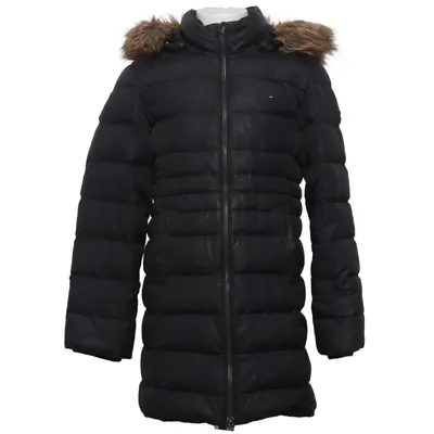 Doudoune longue (Noir) de Tommy Hilfiger Fausse fourrure, Polyester