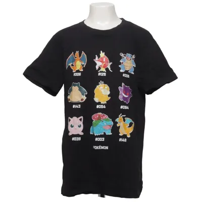 T-shirt (Black, Multicolored) from Pokémon Cotton