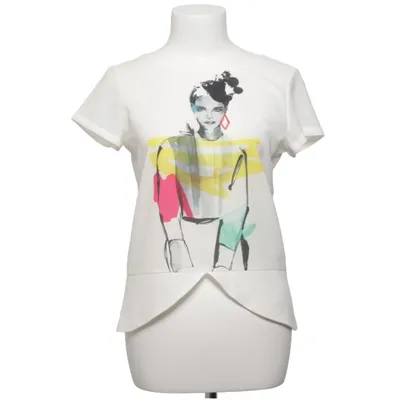 T-shirt (Hvid, Flerfarvet) fra Zara W&B Collection Polyester