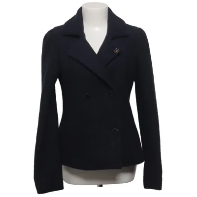 Erwt jas (Blauw) van Maison Scotch Polyester, Wol