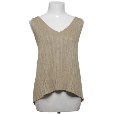 Halter neck top (Beige) from One Teaspoon Acrylic, Metallic fiber, Viscose