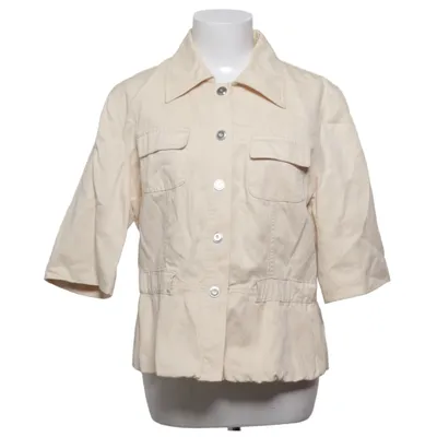 Jakke (Beige) fra Marc Cain Bomuld, Linned
