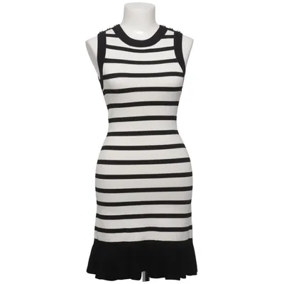 Dress (Black, White) from Sandro Elastane, Polyamide, Viscose