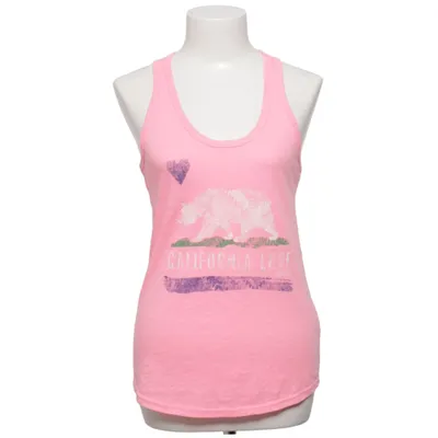 Tank Top (Pink) from Reflex Cotton, Polyester