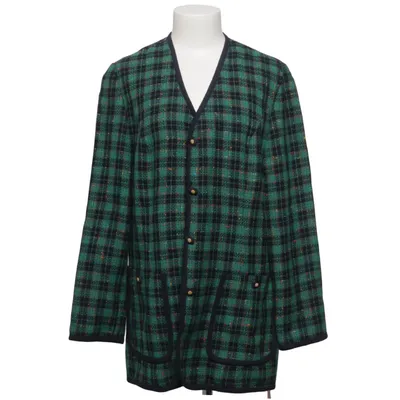 Blazer (Grøn, Sort, Flerfarvet) fra Cavita Akryl, Polyester, Uld