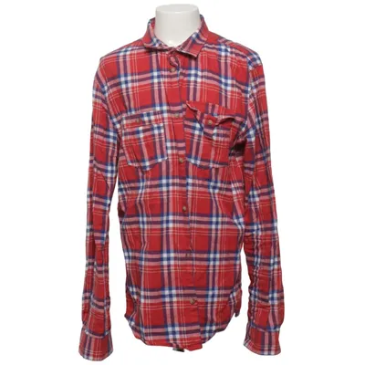 Chemise en flanelle (Rouge, Bleu, Blanc) de George Coton