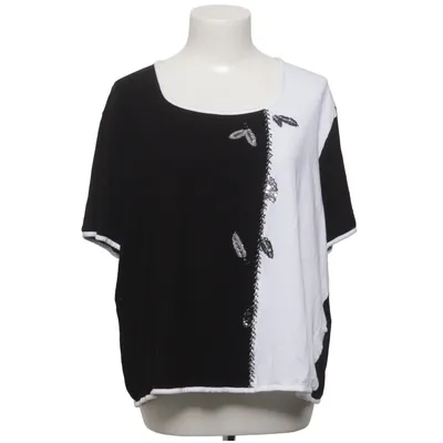 Top (Black, White) from Lea H. Elastane, Viscose