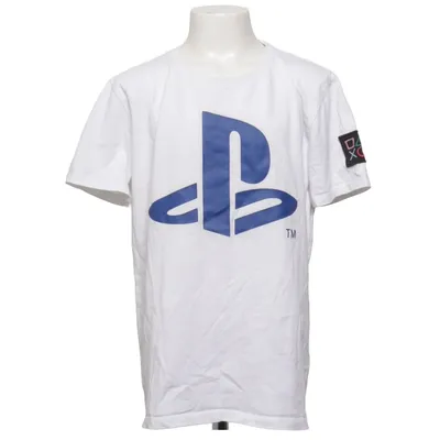 T-shirt (Wit, Blauw) van Playstation Katoen