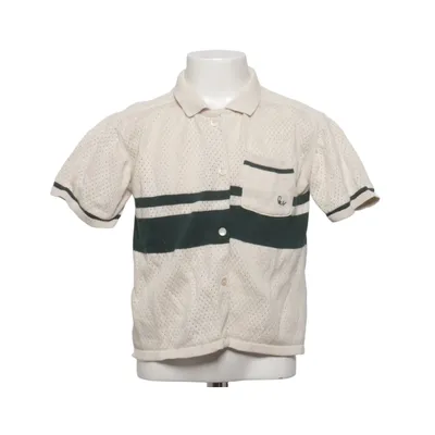 Short sleeve shirt (Beige, Green) from Konges Sløjd Organic cotton