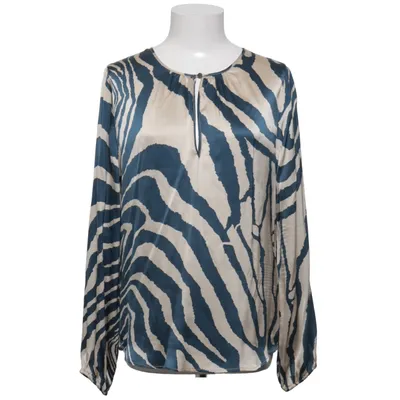 Blus (Blå, Beige) från Dea Kudibal Elastan, Silke