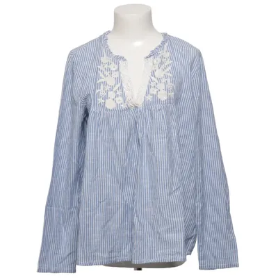 Bluse (Blå, Hvid) fra Flash Woman Bomuld