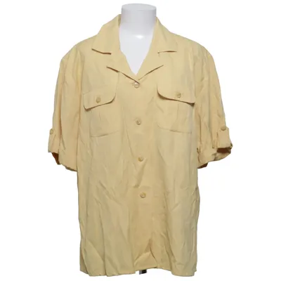 Short sleeve shirt (Yellow) from Canda Linen, Polyester, Viscose