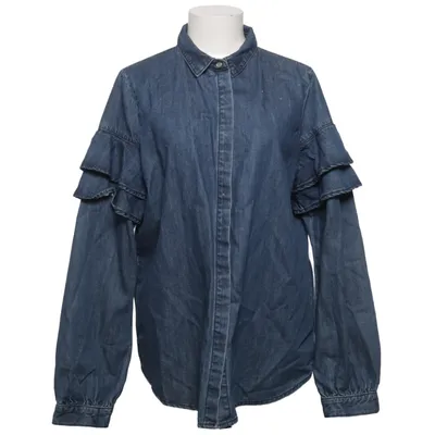 Denim blouse (Blauw) van Contrast Katoen