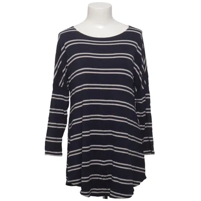 Long sleeve T-shirt (Blue, White) from Ritva Falla Elastane, Viscose