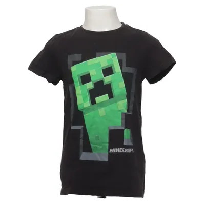 T-shirt (Svart, Grön) från Mojang Bomull