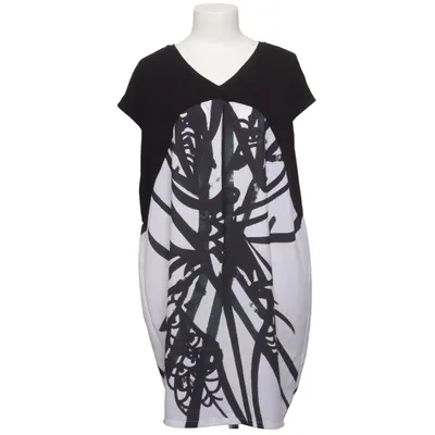 Jurk (Zwart, Wit) van Solar Elastaan, Polyester, Viscose