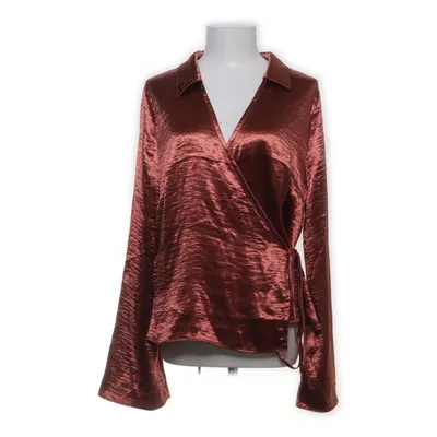 Slå-om bluse (Brun) fra Topshop Polyester