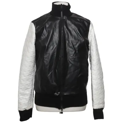 Bomber jacket (Black, White) from A. Collezioni Faux fur