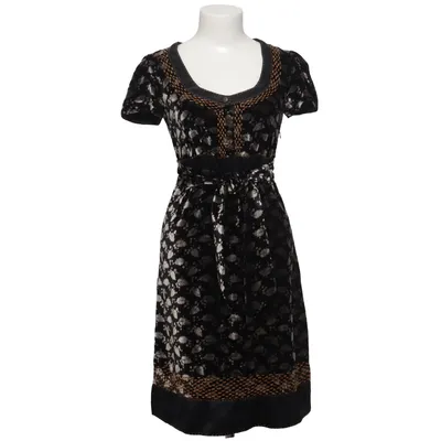 Robe (Noir, Or) de Sportmax Code Soie, Viscose