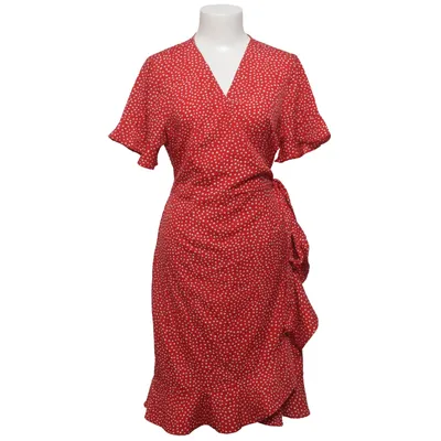Wrap dress (Red, White) from Vero Moda Recycled polyester