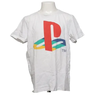 T-shirt (Blanc, Multicolore) de Playstation Coton