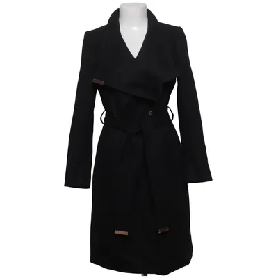 Frakke (Sort) fra Ted Baker Kashmir, Elastan, Polyamid, Polyester, Uld