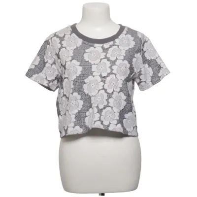 T-shirt (Grå, Hvid) fra J.O.A. Bomuld, Elastan, Polyester