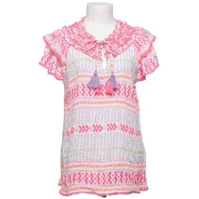 Top (White, Pink, Multicolored) from Place du Soleil Viscose