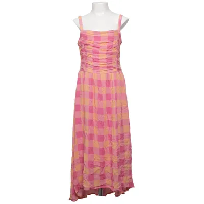 Kjole (Pink, Gul) fra Lindex Kids Polyester, Viscose