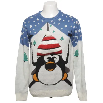 Christmas sweater (Blue, White, Multicolored) from Merry Christmas Acrylic