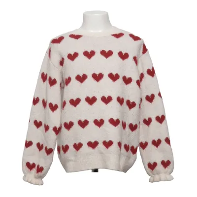 Pull-over (Blanc, Rouge) de H&M Acrylique, Élasthane, Polyester, Laine