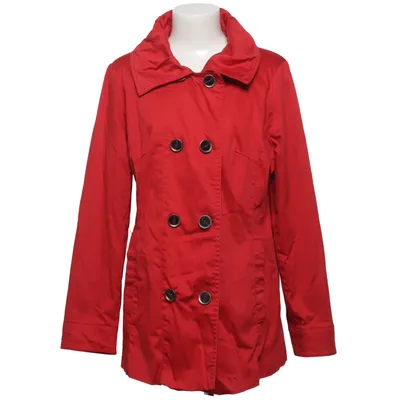 Trenchcoat (Röd) från Geena Bomull, Elastan, Polyester