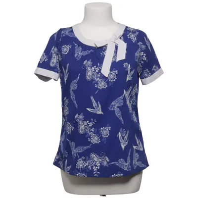Top (Blue, White, Multicolored) from Uttam Boutique Polyester