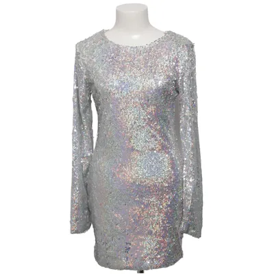 Cocktailjurk (Zilver) van Dennis Maglic Katoen, Polyester
